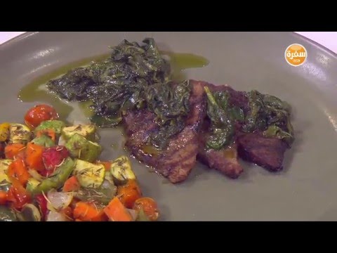 بالفيديو صوص السبانخ بالجبنة الركفور