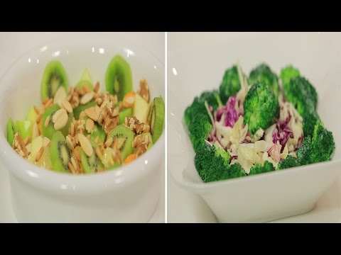 فيديو سمك سردين مكمور في الفرن وسلطة كرنب و بروكلي بصوص الزبادي