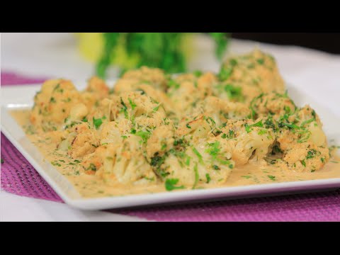 شاهد قرنبيط بالجبنة البارميزان