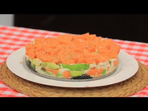 بالفيديو شاهد طريقة عمل سوشي كيك