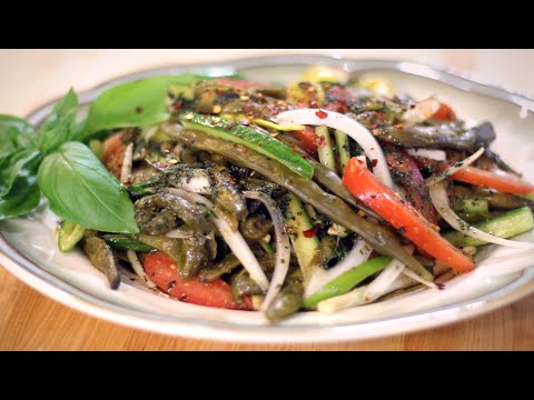 طريقة عمل سلطة اللوبيا الخضراء