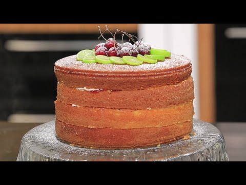 طريقة عمل كيكة الكريز والليمون