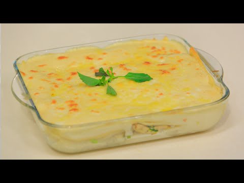 بالفيديو  طريقة عمل لازانيا بالدجاج