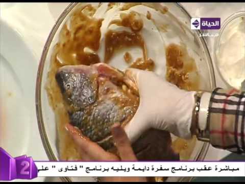 بالفيديو طريقة عمل سمك مشوي مع خضار السوتيه 