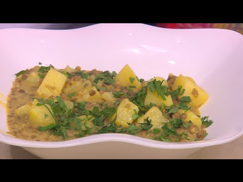 شاهد طريقة عمل بطاطس بالكاري و لبن جوز الهند