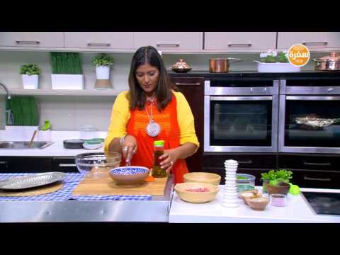 بالفيديو طريقة عمل تبولة الجرجير