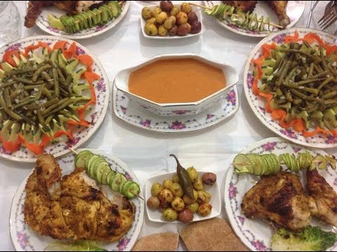 مائدة شواء لعيد الاضحى لذيذة و صحية