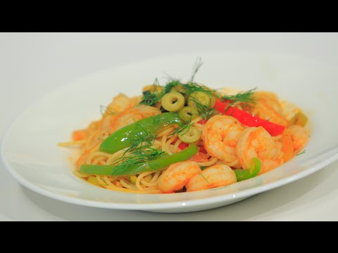 طريقة عمل مكرونة بالجمبري