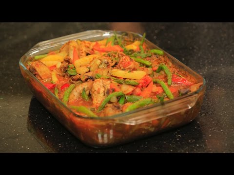 بالفيديو طريقة عمل ومقادير طاجن الفراخ البلدي