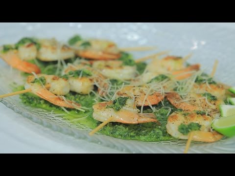 بالفيديو طريقة عمل شيش جمبري بصوص البيستو