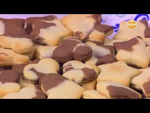 بالفيديو طريقة عمل بسكوت بالشكولاتة واللبن