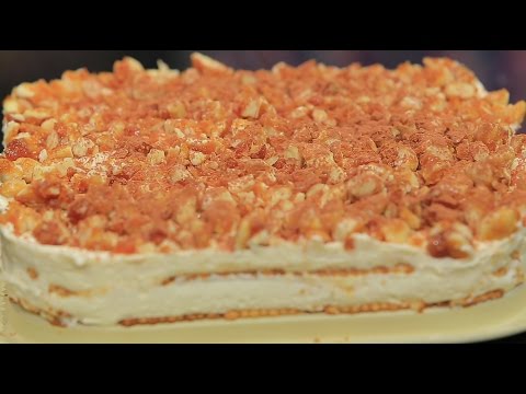 بالفيديو طريقة عمل كيكة القهوة الباردة