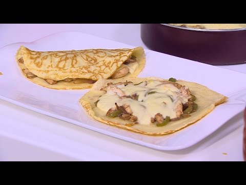 بالفيديو طريقة عمل ومقادير كريب الدجاج بالبشاميل