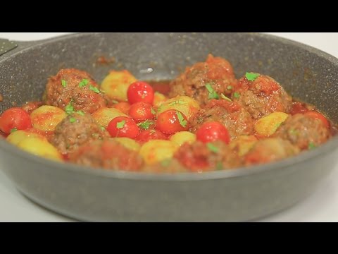 بالفيديو طريقة عمل ومقادير بطاطس بالكفتة