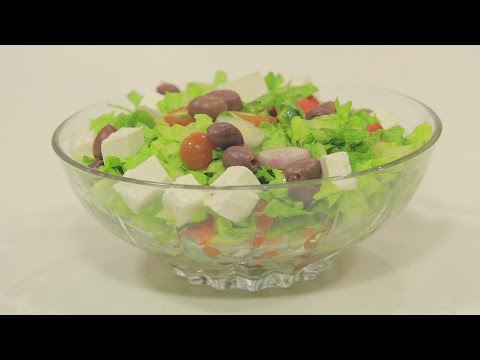 بالفيديو طريقة عمل ومقادير سلطة خس روماني