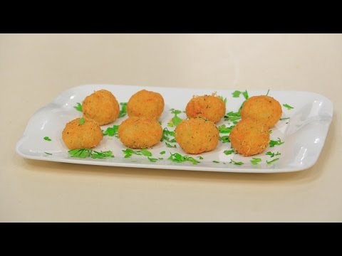 طريقة عمل كرات ارز محمرة  بواقي ارز