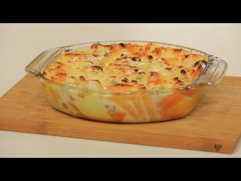 طريقة عمل بودينج حلو بالموز والشيكولاتة