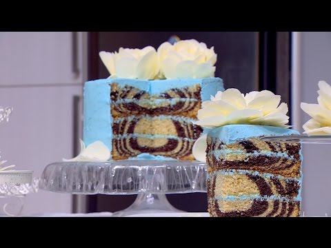 طريقة عمل تورتة بكيكة زيبرا