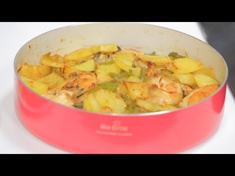 طريقة عمل طاجن دجاج بالبطاطس