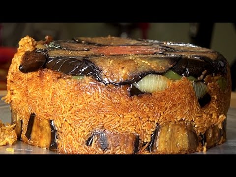 شاهد طريقة عمل مقلوبة باذنجان عراقية