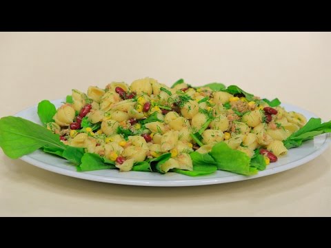 بالفيديو طريقة عمل ومقادير سلطة مكرونة بالتونة