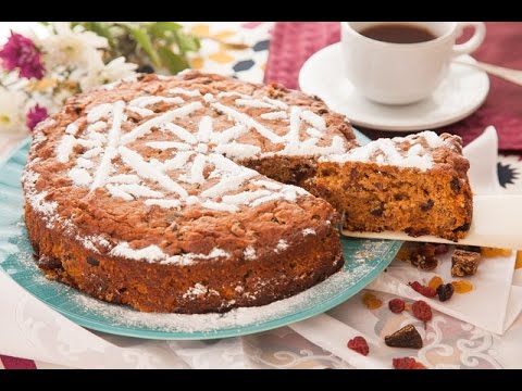 طريقة عمل كيك بالفواكه الجافة