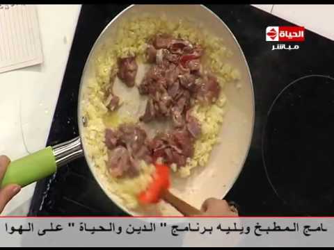 شاهد طريقة عمل شوربة لسان عصفور بالكبد والقوانص