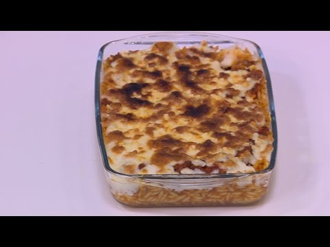 طريقة إعداد طاجن لسان عصفور باللحم والجبنة