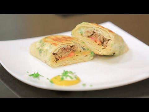 طريقة إعداد سندوتش كفتة بالمستردة والبقدونس