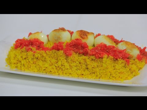شاهد طريقة إعداد أرز أصفر بالعدس والبيض