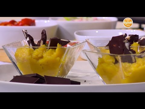 بالفيديو طريقة عمل ومقادير البطاطا الحلوة بالشيكولاتة الغامقة واللوز