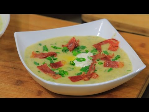 بالفيديو طريقة عمل ومقادير شوربة بطاطس بالجبنة