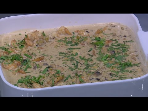 شاهد طريقة إعداد وجبة جمبري بالمشروم