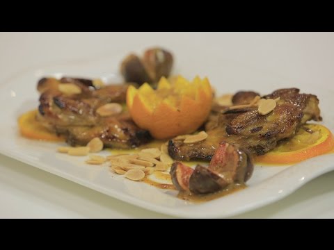 شاهد إعداد طبق سمان روستو مع البرتقال والتين المكرمل
