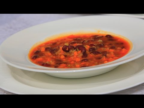 بالفيديو طريقة عمل ومقادير شورية الفاصوليا الحمراء