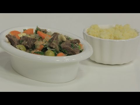 شاهد طريقة إعداد طاجن لحمة بالزيتون