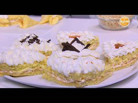 بالفيديو طريقة عمل ومقادير جاتوه مثلثات