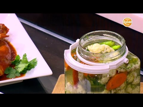 بالفيديو طريقة عمل ومقادير قرنبيط مخلل