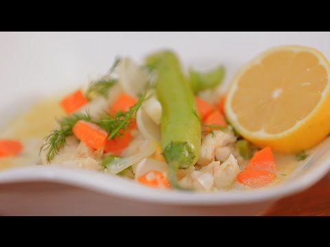 شاهد طريقة إعداد شوربة سمك صوص أبيض