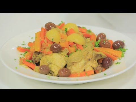 شاهد طريقة عمل طاجن دجاج بالجزر و الليمون