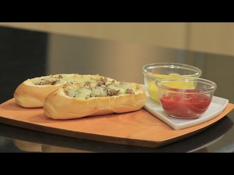 شاه طريقة عمل سندوتش لحم مفروم بالجبنة و المشروم