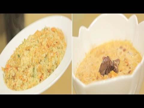شاهد طريقة عمل أرز بالبصل المكرمل وشوربة كبدة بالمكسرات