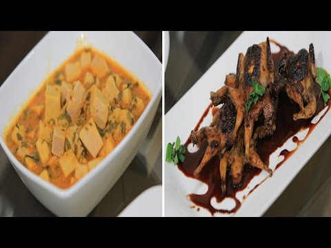 شاهد طريقة اعداد قلقاس بالصلصة وسمان مشوي