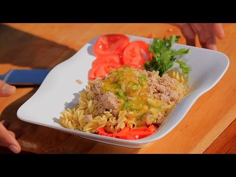 شاهد طريقة اعداد سلطة تونة بالمكرونة