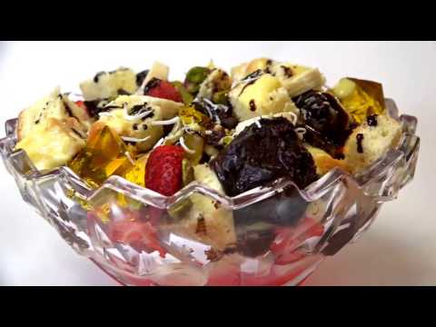 شاهد طريقة عمل كيك محلى بالجلي والكاسترد