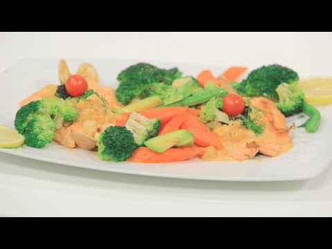 شاهد طريقة إعداد سلمون بصوص السي فود