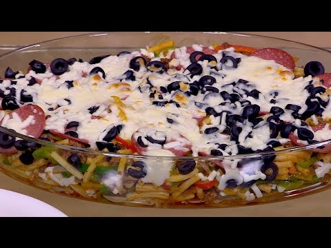 طريقة إعداد مكرونة بيتزا