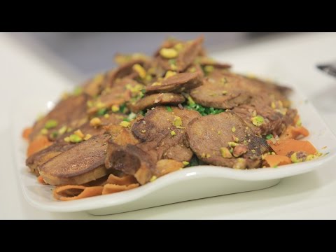 شاهد طريقة إعداد فتة لسان عجل