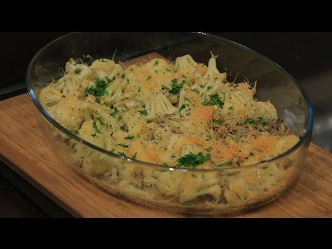 شاهد طريقة إعداد قرنبيط بالجبنة البارميزان