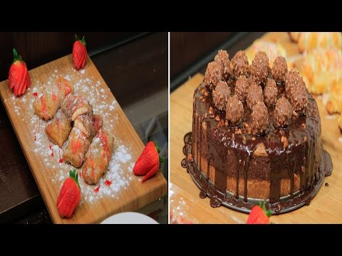 بالفيديو طريقة إعداد ومقادير تشيز كيك الشيكولاتة  رول التشيز كيك المقلي